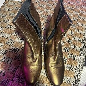 Topshop Gold Women's Ankle Boots